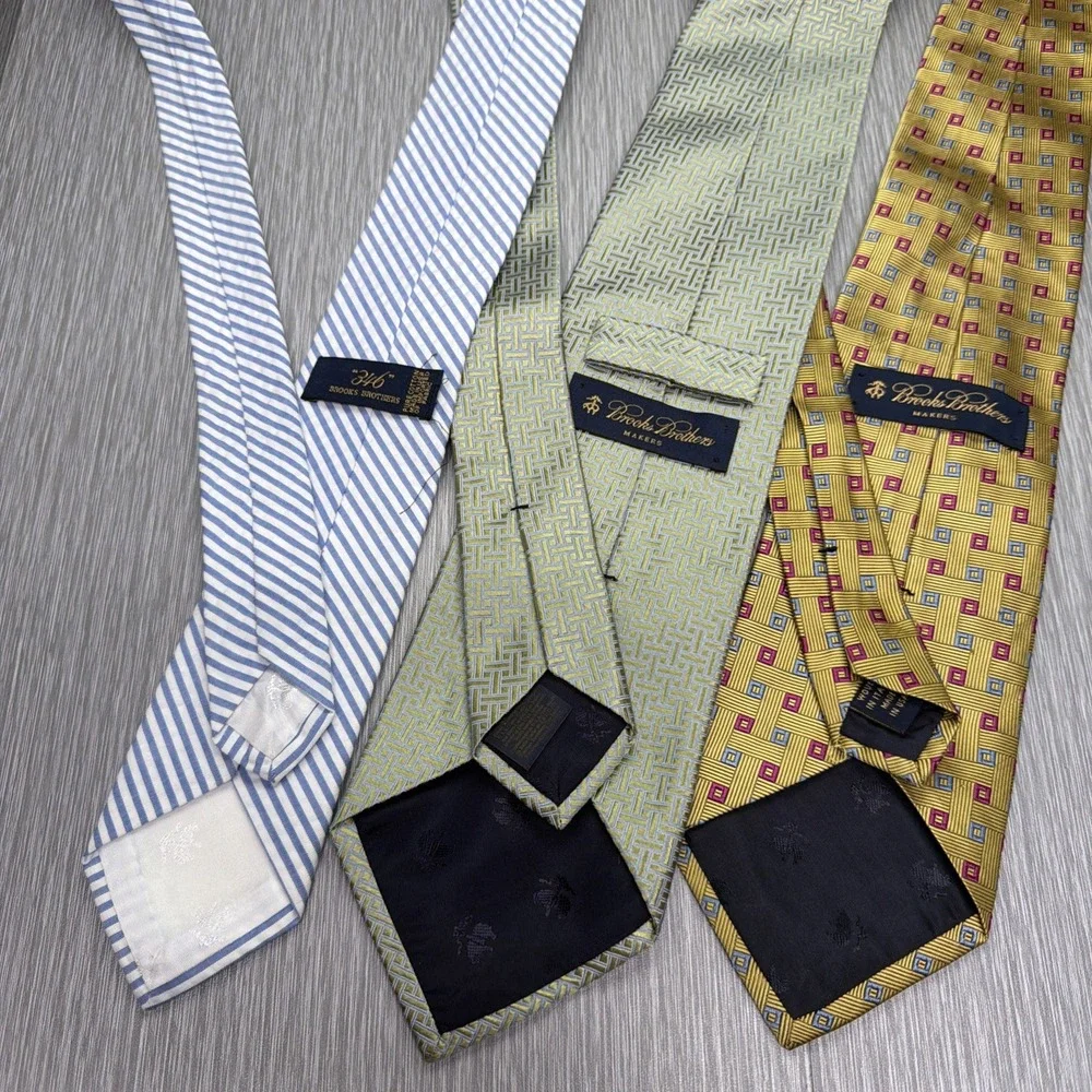 Brooks Brothers Men's Ties‎ Lot of 3 Classic Preppy Business Neckties